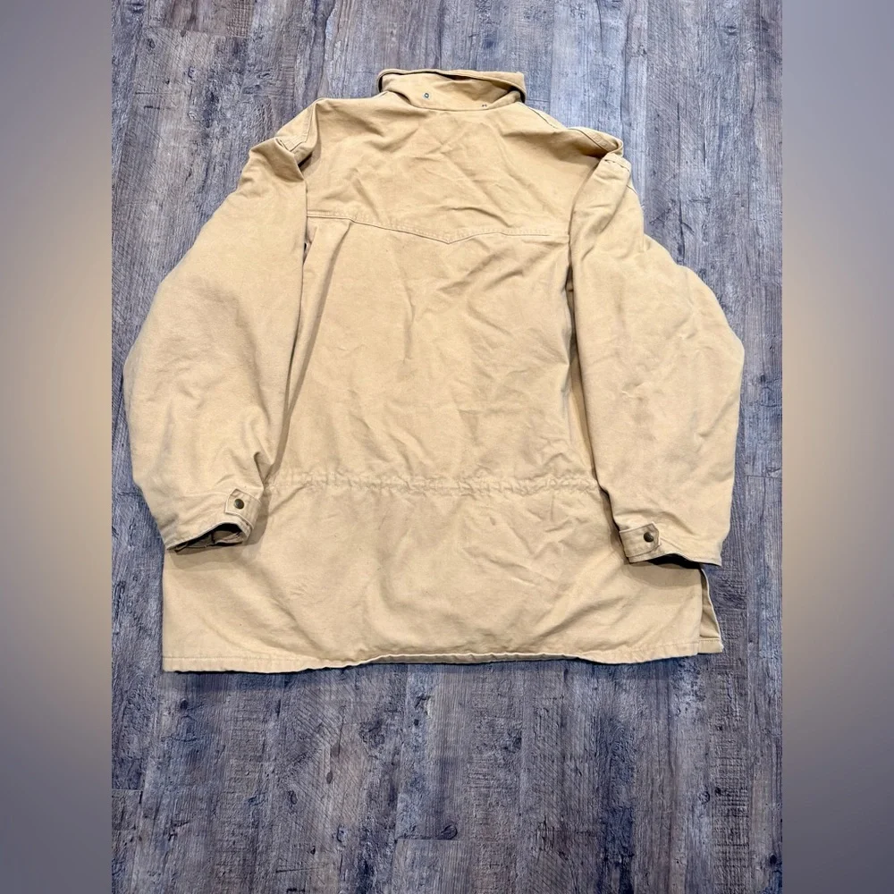 Vintage Carhartt C52 Blanket Lined Tan Canvas Chore Work Jacket Coat | 4XL Tall - Picture 7 of 7